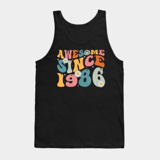 Awesome Since 1986 37Th Birthday Tank Top